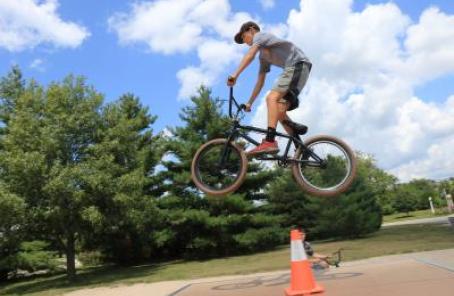 Bike tricks at Skate Park