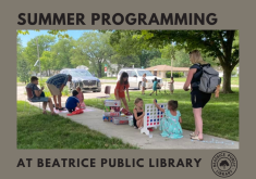 Kids playing games at Beatrice Public Library