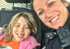 Officer Mangers & child
