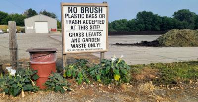 Beatrice City Compost Site Entrance Sign